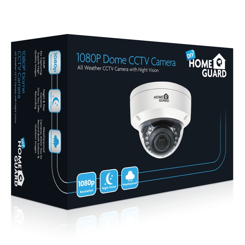 1080P Dome All Weather CCTV Camera w/ Night Vision
