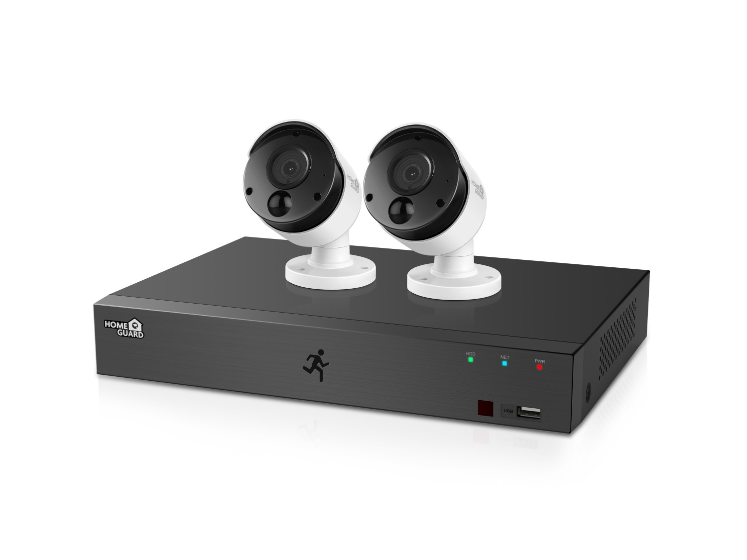 HGDVK44402 - 1080P Heat-Sensing CCTV w/ DVR 4 Channel with 2 HD CCTV Camera