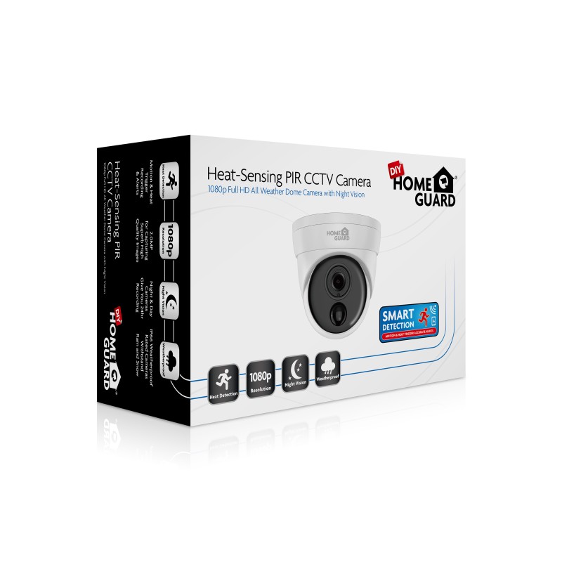 1080P Heat-sensing Dome Full HD All Weather Camera w/ Night Vision